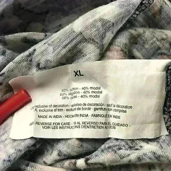 Vintage America Emerson Boho Floral  Flowy Cottagecore Hippie Purple - Picture 8 of 11